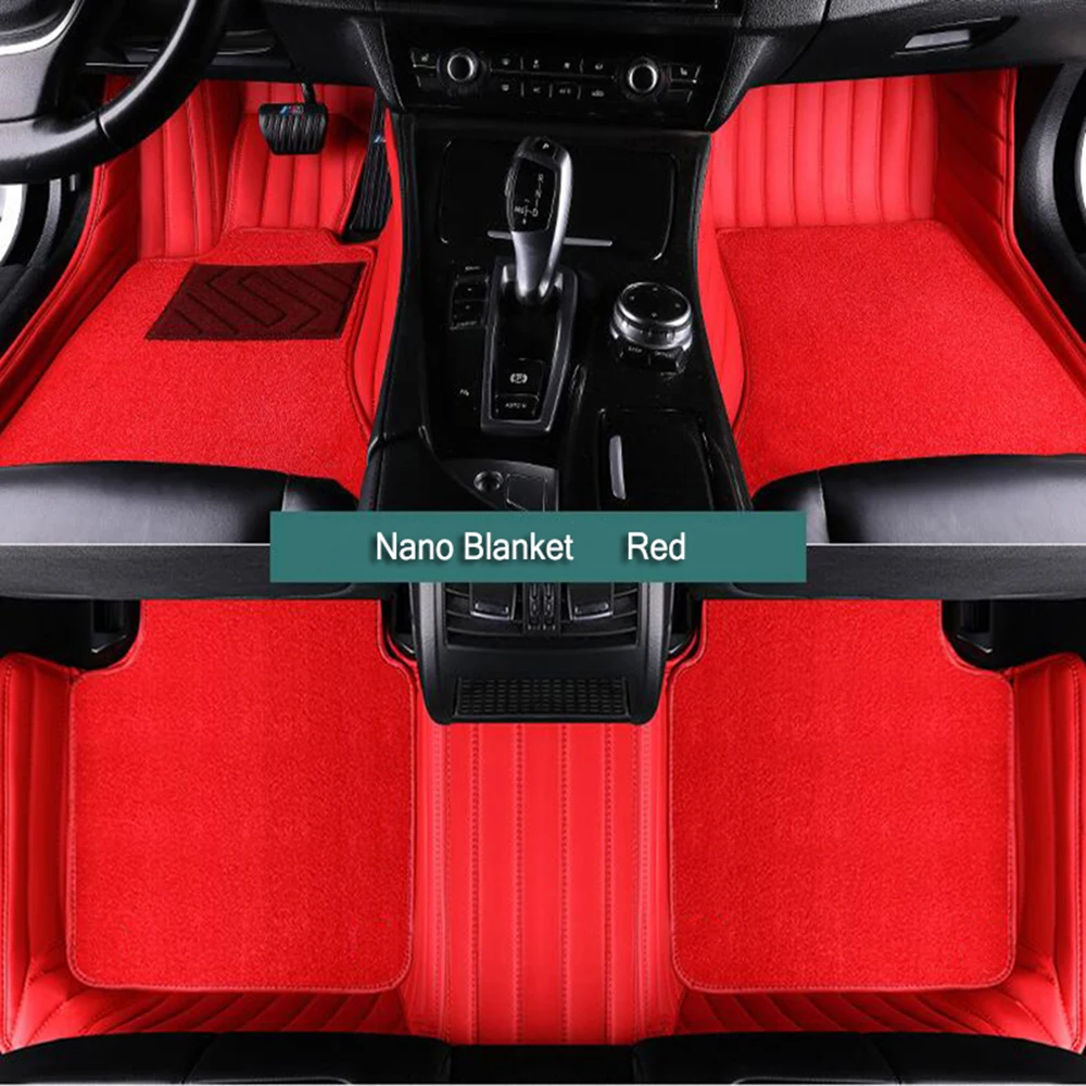 5D Custom Car Floor Mats For Renault Fluence Auto Carpets Double Layer Foot Coche Blanket