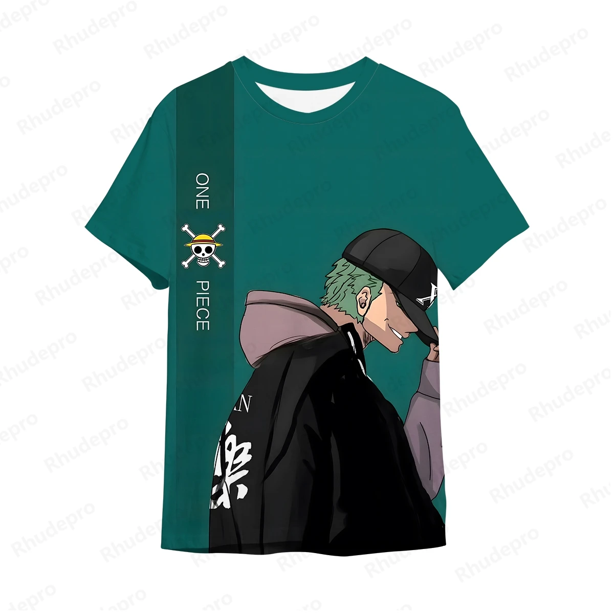 Mulheres One Piece Roronoa Zoro Impressão 3D T-shirt, Top de Rua Infantil, One Piece, Japão Anime, Cosplay, Novo