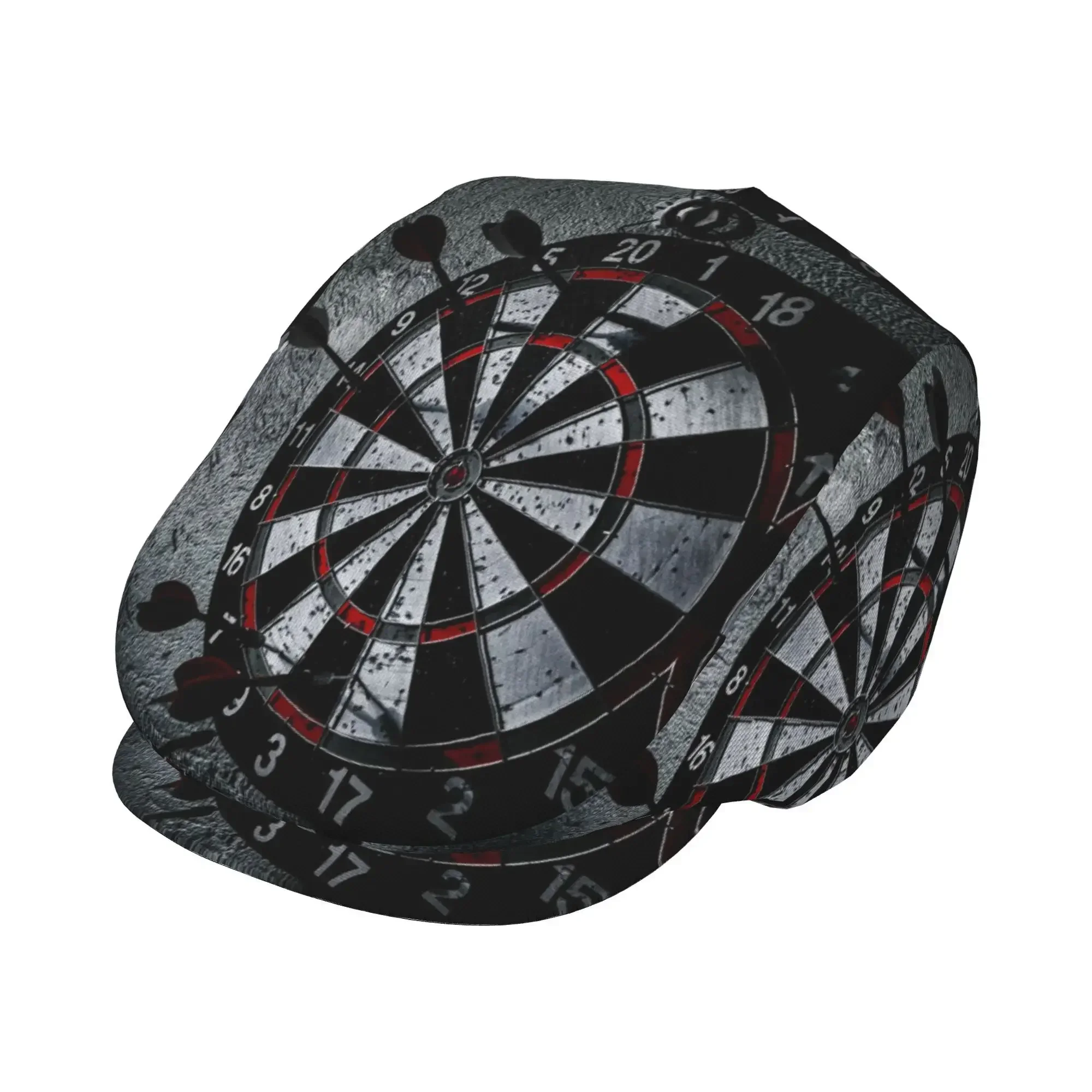 Customization 1pc Of A Vintage-Style Dartboard Cap Featuring A Dart Design, Suitable For Everyone, Inspired By Irish Culture, Ha
