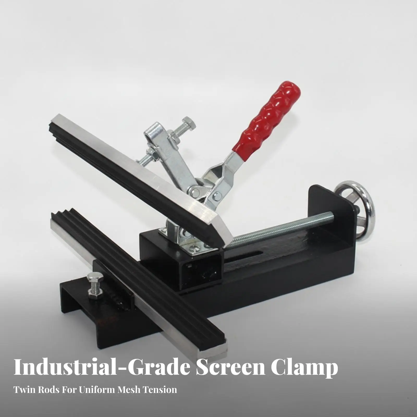 Screen Printing Manual Stretcher Tool 30cm Aluminum Clamp Head for Secure Mesh Holding Workshop Equipment