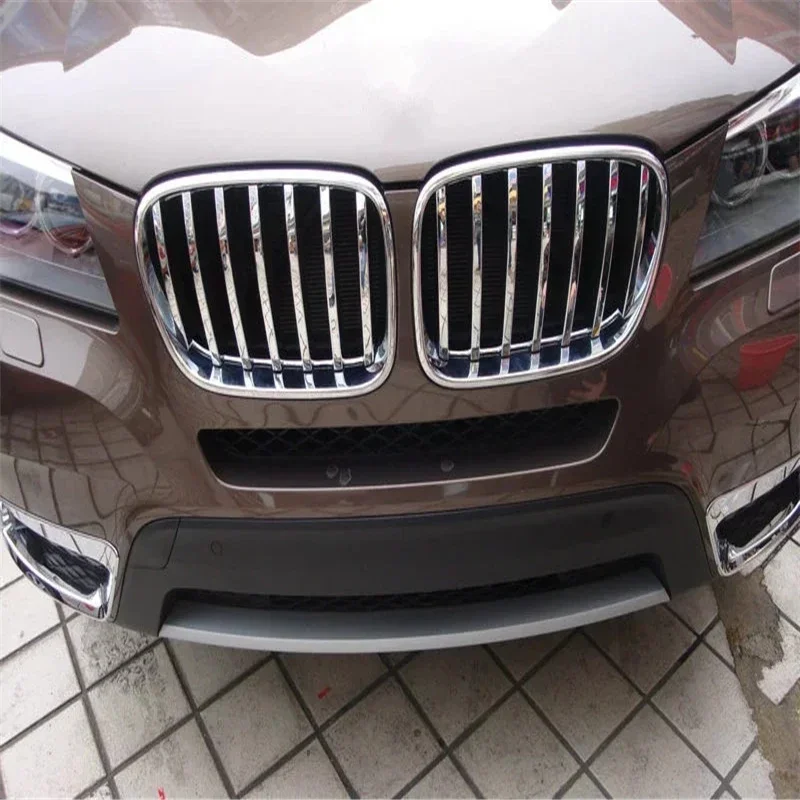 

WELKINRY For BMW X3 F25 2nd Gen 2011-2017 X4 F26 1st Gen Front Car Head Face Grille Airscoop Air Intake Vent Cover Trim