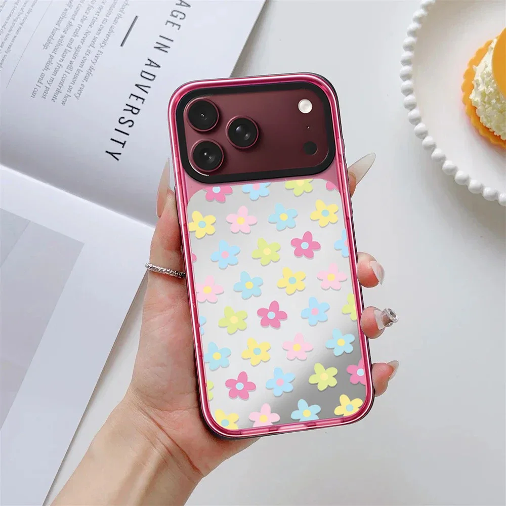 Colorful Graffiti Flowers Impact Case - Mirror / Glaze Magnetic Cover: Compatible with IPhone 18 17 Pro Max 18Pro