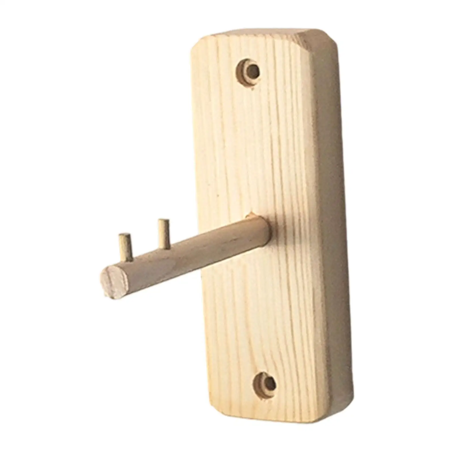 Wall Mounted Plant Hanging Hook Rustic Wood Bracket for Wind Chime Heavy Duty Support No Drill Needed Balcony Porch Decor