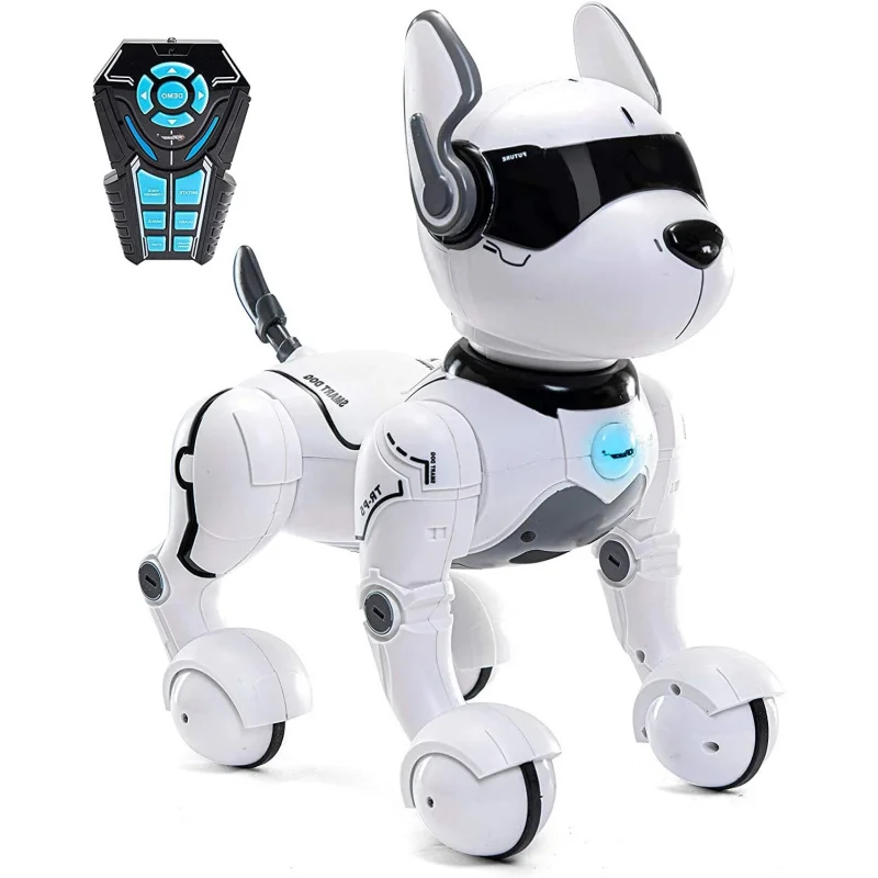 

Intelligent Robot Dog- Interactive Smart Programmable Rechargeable with Remote Control, Voice and Touch Features