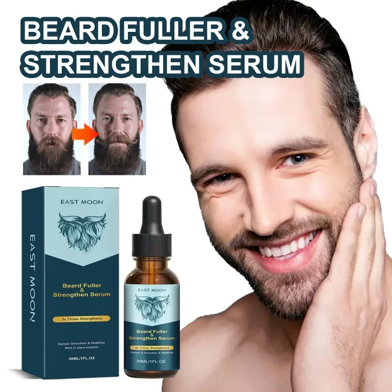 

30ml East Moon Beard Care Essence Gentle and Shine Men's Beard Strong Beards Root Nourishing Thick Beard Growth Oil Original