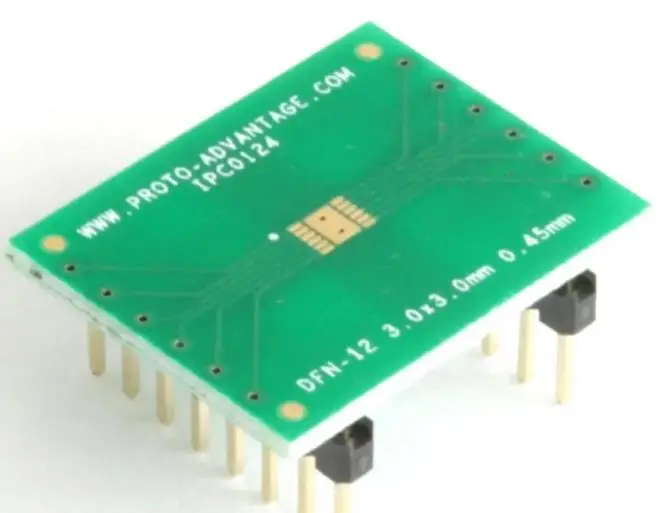 IPC0124 DFN-12 to DIP-16 SMT Adapter