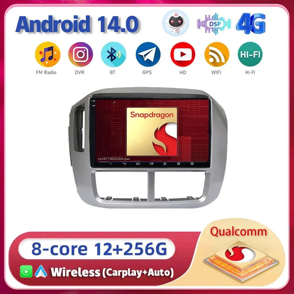 

Android 14 Carplay Auto WIFI+4G For Honda Pilot 2006 2007 2008 Car Radio GPS Stereo Multimedia Video Player 2din Head Unit Audio