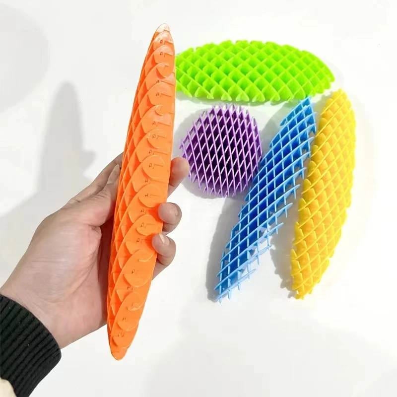 3D Printing Decompression Elastic Net  Net Anti-Stress ADHD Stress Relief Elastic Toy for Kid Adult Design Worm Big Fidget Toy