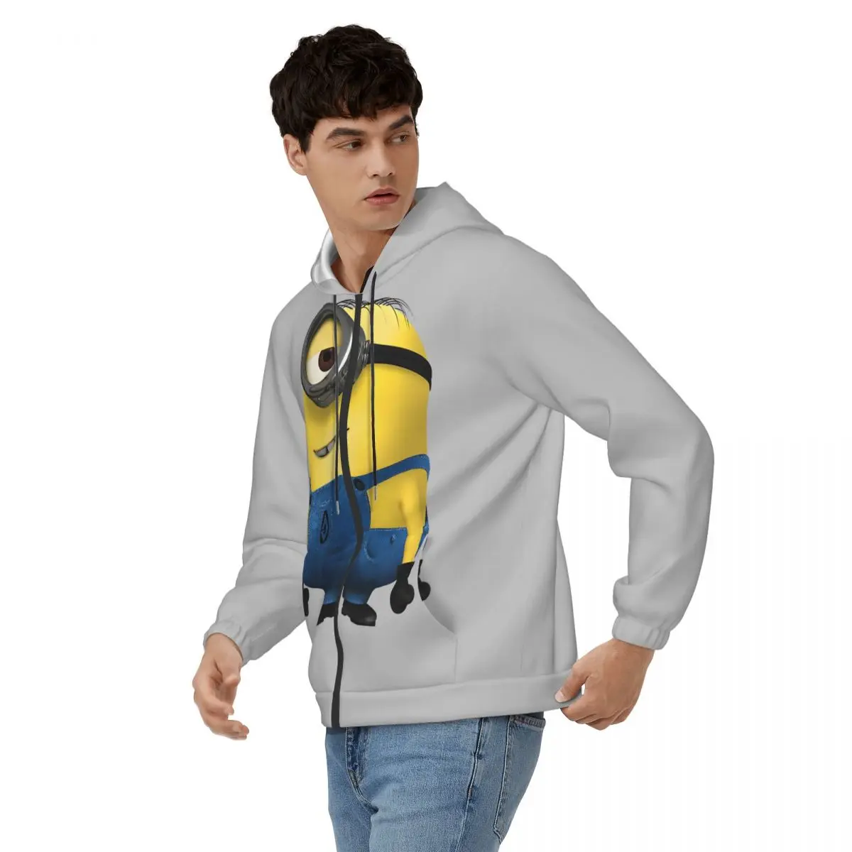 Cute Minions Men's Hoodie Despicable Me Minions  Novelty Hoodies Winter Tops