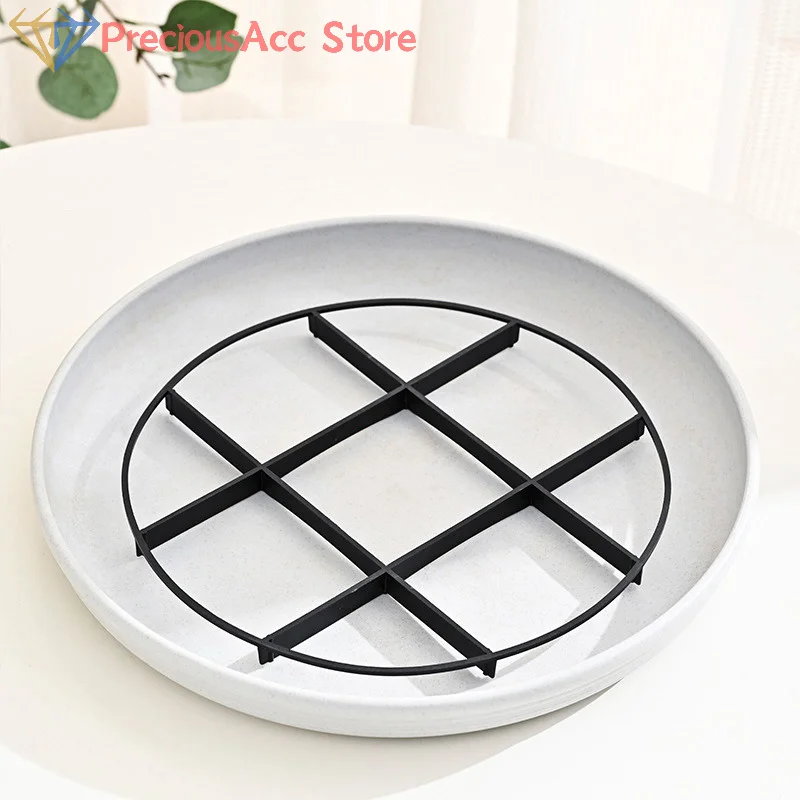 10 قطعة صينية وعاء الزهور مكافحة روت الجذر البلاستيك الصحن قوس بالتنقيط النبات زهور صينية داخلي في الهواء الطلق لوازم حديقة المنزل