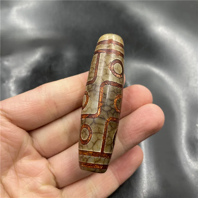 

Large Old Agate Nine-Eyed Dzi Bead Loose