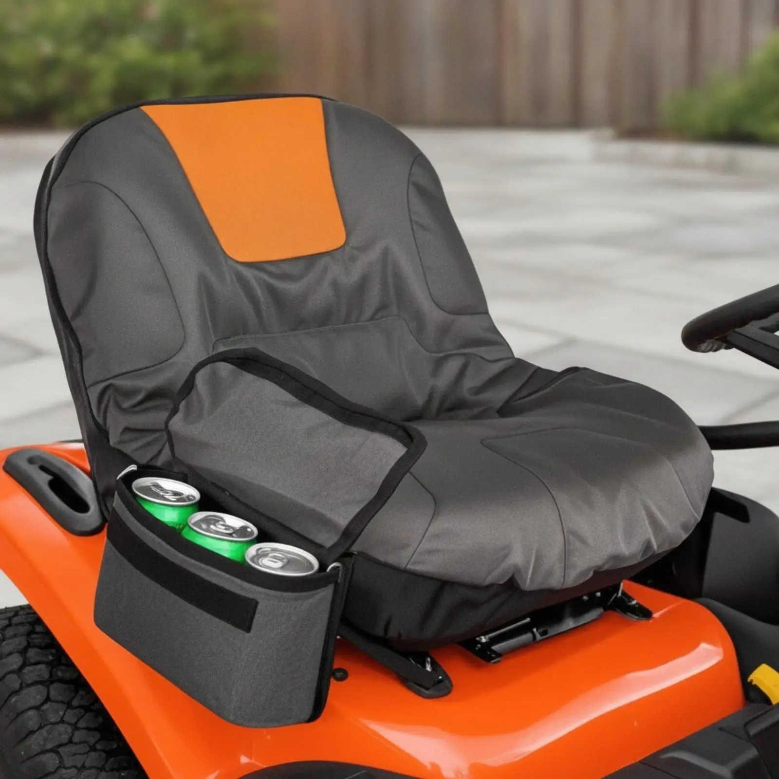 Padded Riding Mower for seat Cover for Tractor Polyester Universal Garden Equipment Cushion with Elastic Strap Fit