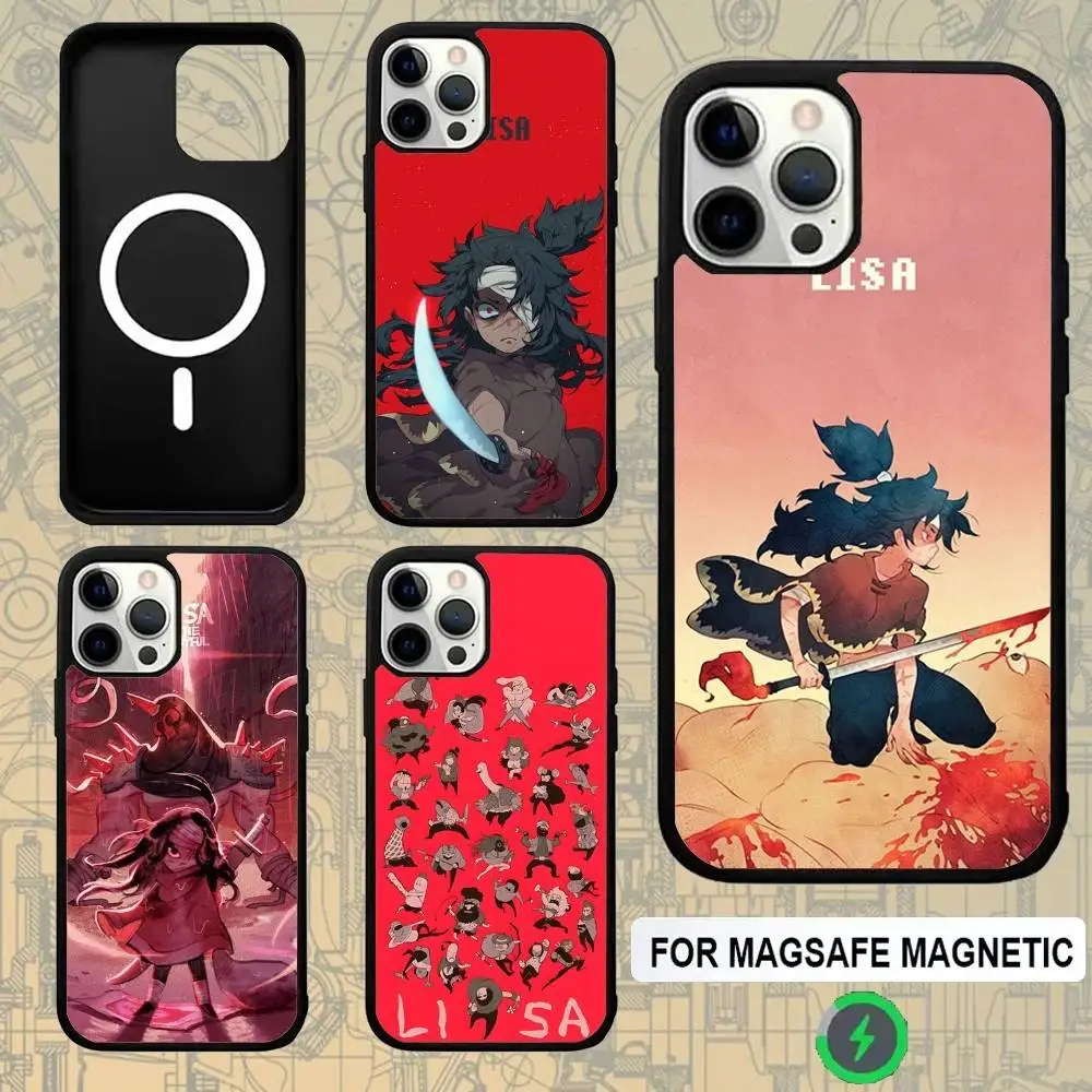 

Game L-Lisa The Joyful For Magsafe Wireless Charger Case For iPhone 15,16,17,13,14,11,12,Pro,Max,Plus,E,Air,Mini Magnetic