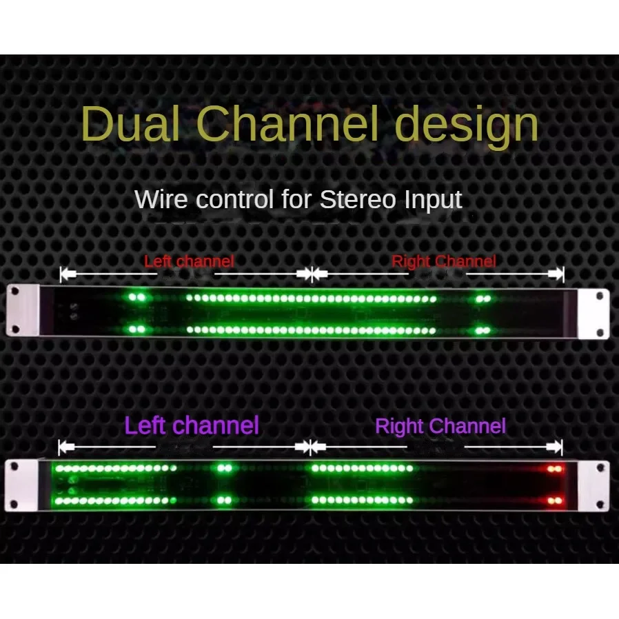 Cabinet Stereo 128 Voice Controlled Music Level Indicator LED Audio Spectrum Display Electronic UV Meter