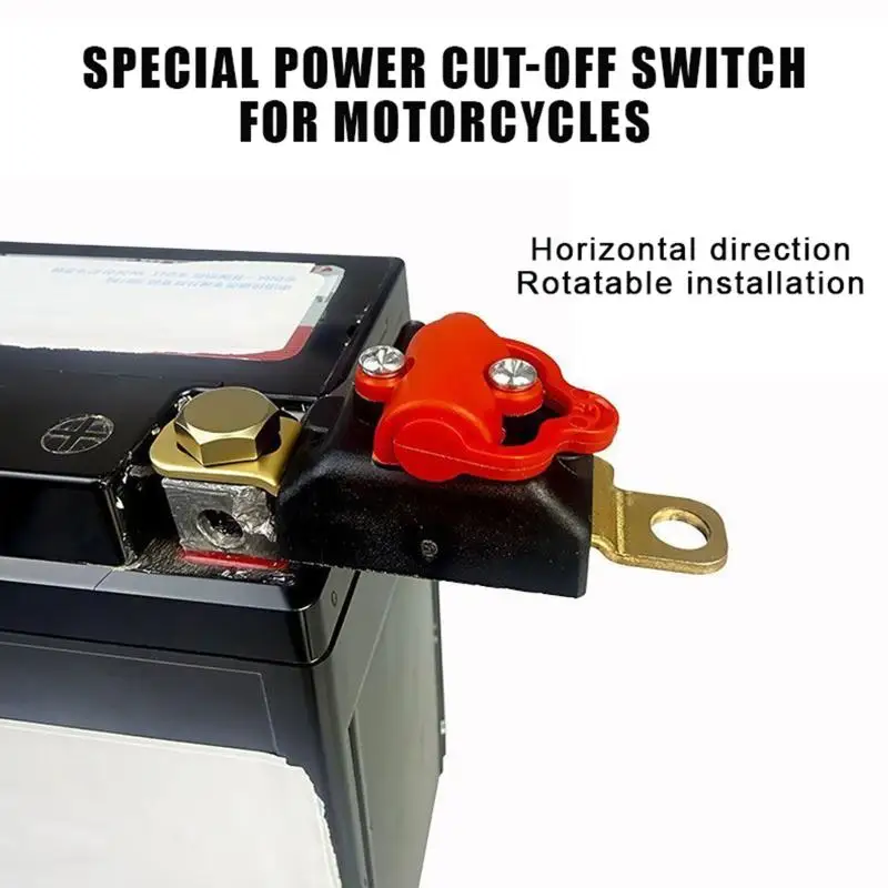 Motorrad-Abmattungsschalter mit robustem Messinganschluss und Schutzabdeckung gegen Fehlbedienung für alle Zweirad- und Dreirad-Motorräder – Detail 10