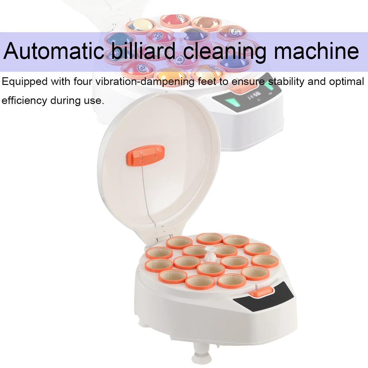 Limpiador automático de bolas de billar, accesorio de limpieza de 16 bolas, con Control de pantalla táctil, 180W