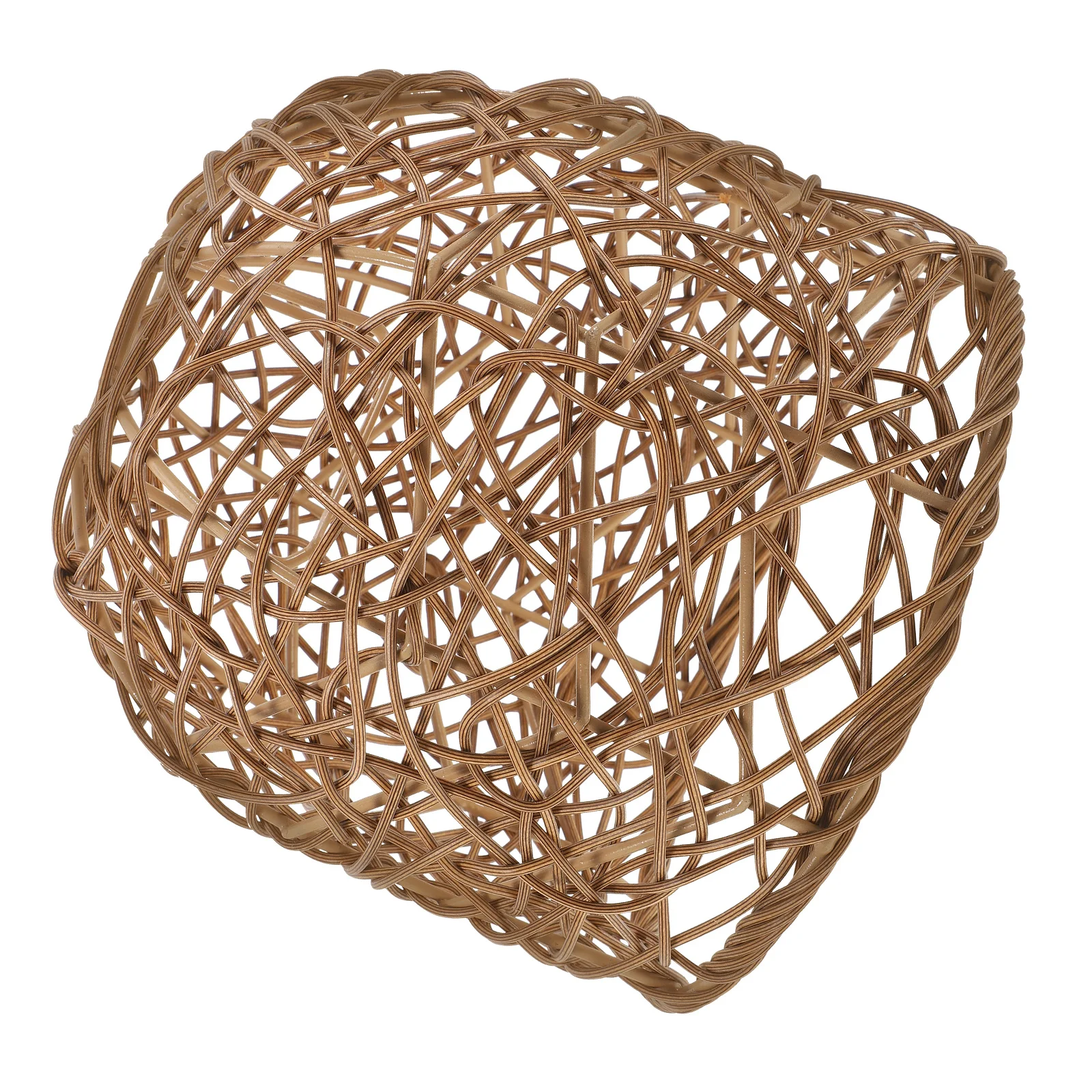 

Imitation Rattan Pendant Lampshade Modern Boho Kitchen Dining Room Hanging Woven Plastic Lamp Shade Cover Replacement