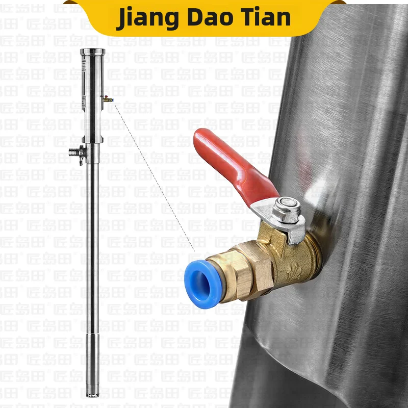 ปั๊มลูกสูบแบบพกพาแรงดันสูงแบบปรับแต่งได้ ถังสแตนเลส สำหรับอาหาร เครื่องดื่ม เรซิ่น กาว น้ำเชื่อม ความดันสูง