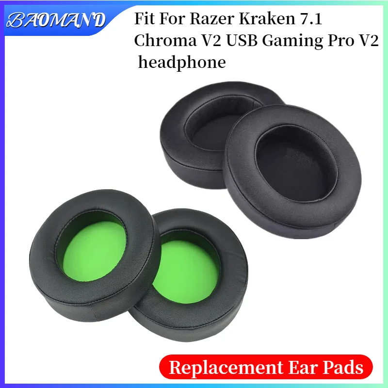 

Replacement Earpads for Razer Kraken 7.1 Chroma V2 USB Gaming Pro V2 Headphones Earmuff Ear Pads Cushion Cover Sleeve