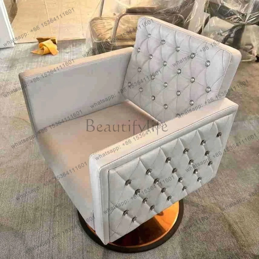 Cross-Border Barber Chair Hair Salon Chair Adjustable Height Barber Shop Special Perm and Dye Salon Chair