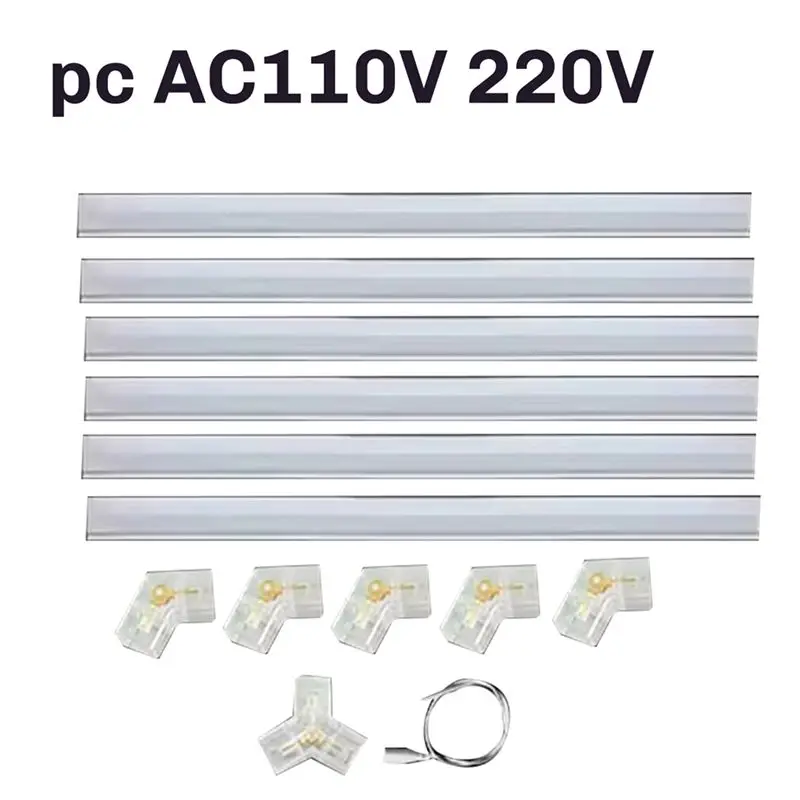 ABMH-Honeycomb Led DIY Garage Light Hexagon Led Lamp Tube For Show Auto Body Repair Gym 110V