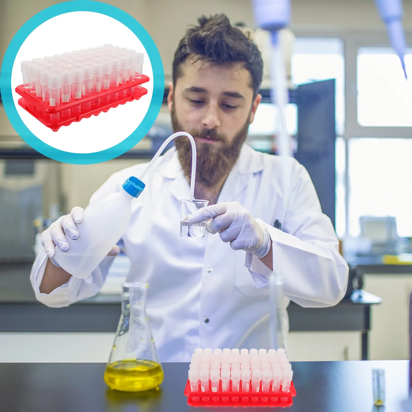 

100Pcs Bacterial Cultivation Test Tubes 12Ml Premium Material Leakproof Caps Easy Clean Comfortable Grip Science Experimental