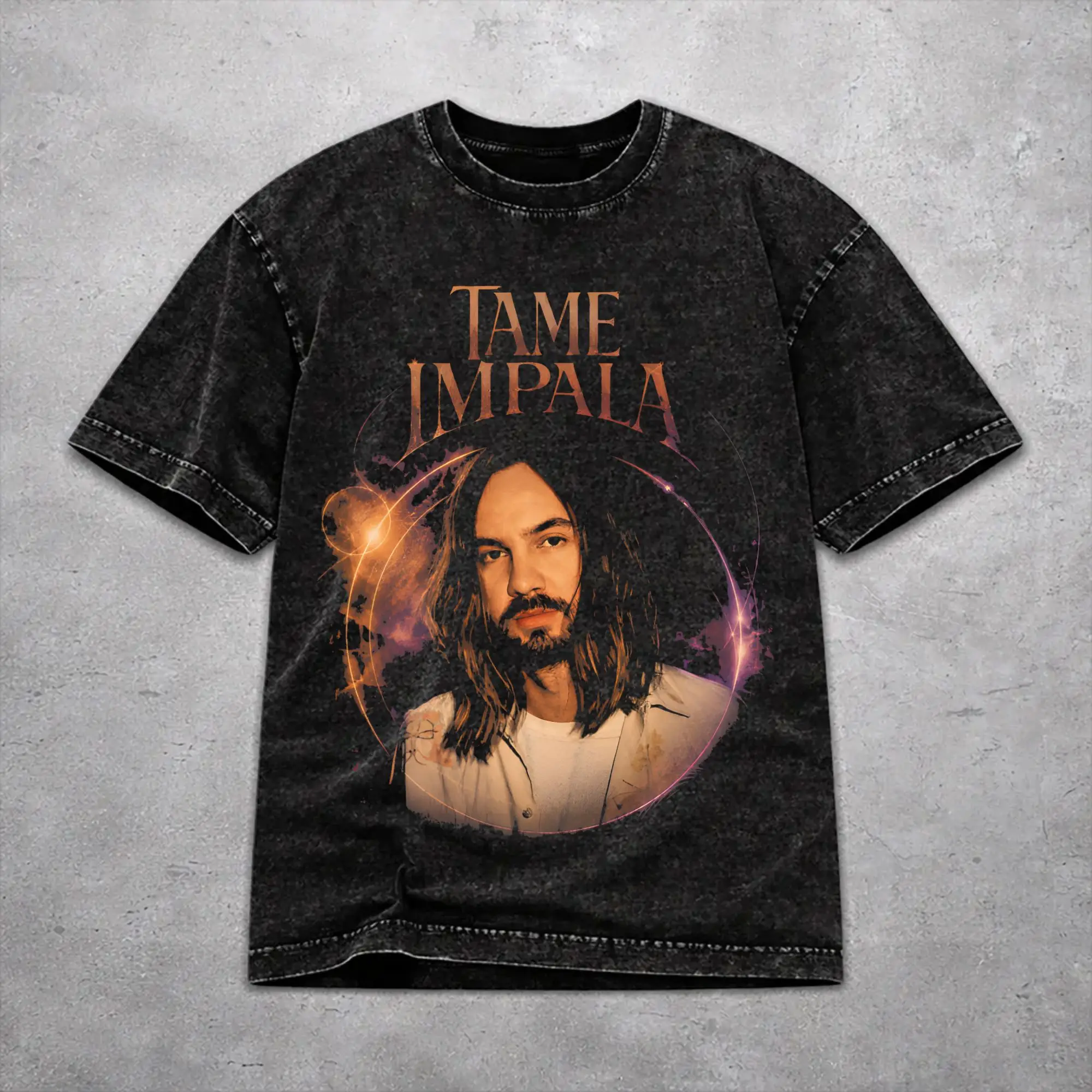 Tame Impala Deadbeat Tour 2026 Washed T Shirt Retro Streetwear Men Women  Hiphop T-Shirts Tee 100% Cotton