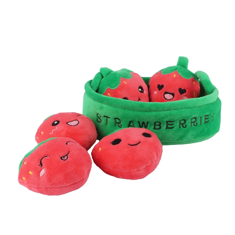 20cm A basket of dolls Cats Ducks Strawberries Capibala Dinosaurs Salamanders Rabbits Carrots Plushie Plush Toy  Birthyday Gift
