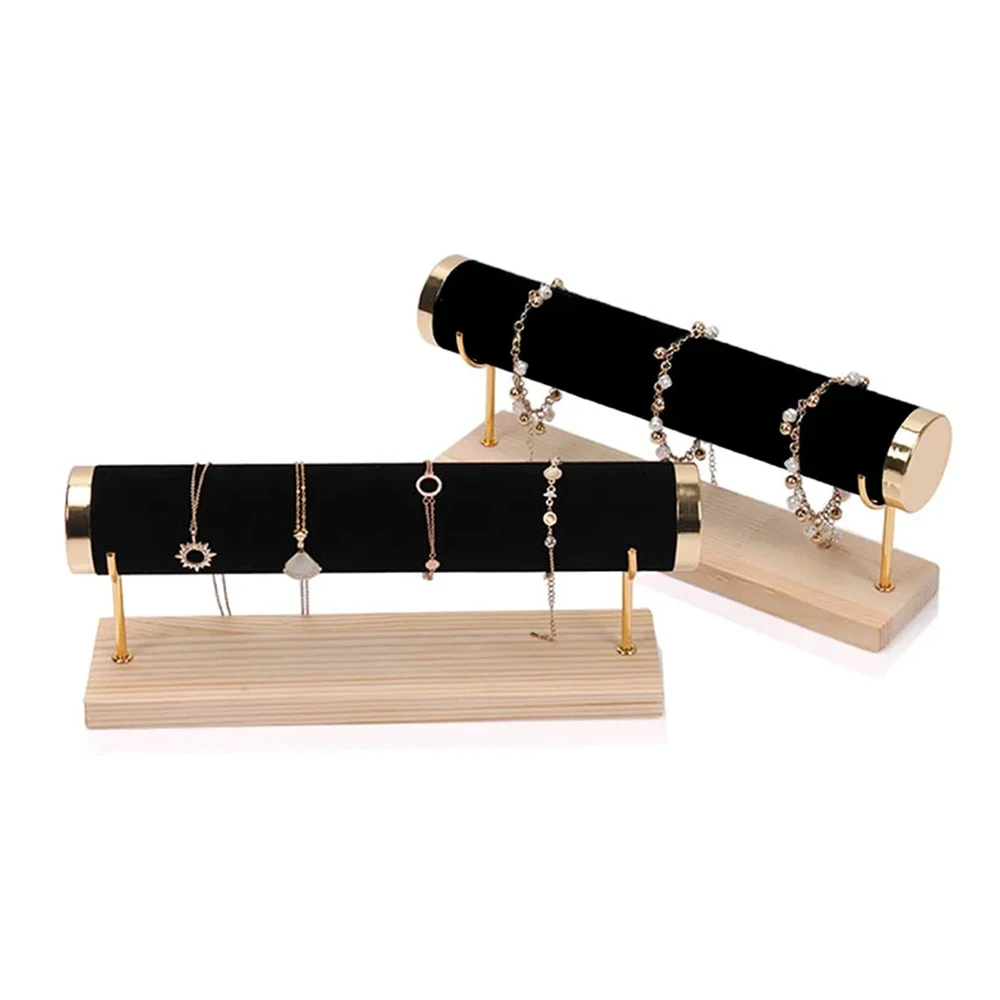 Jewelry Bracelet Watch Display Stand Organizer Wooden Creative Jewelry Rack Bracelet Storage Holder Desktop Showcase Gift