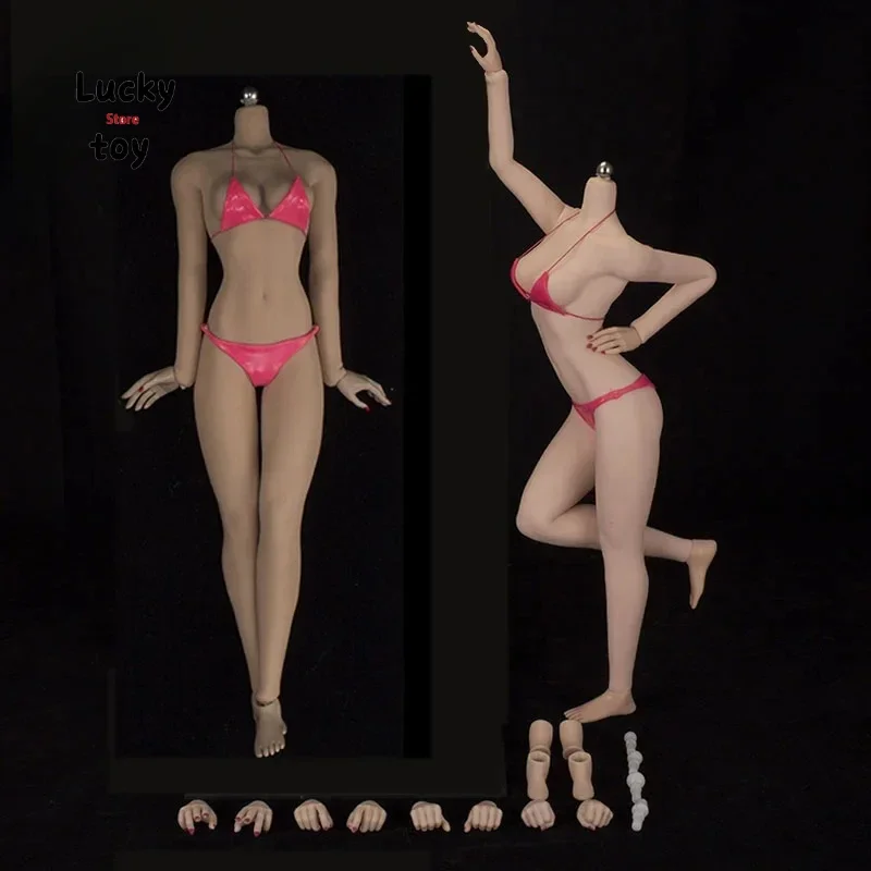 1/6 Plump Girl Super Flexible Seamless Female Body Bodybuilding Shape Stainless Steel Skeleton Action Figure Dolls Display Arts