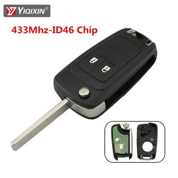 YIQIXIN 433 Mhz 2/3 Tasten Auto Fernbedienung Schlüssel Transponder Chip ID46 Für Opel Vauxhall Astra J Corsa E Insignia Zafira C 2009-2016