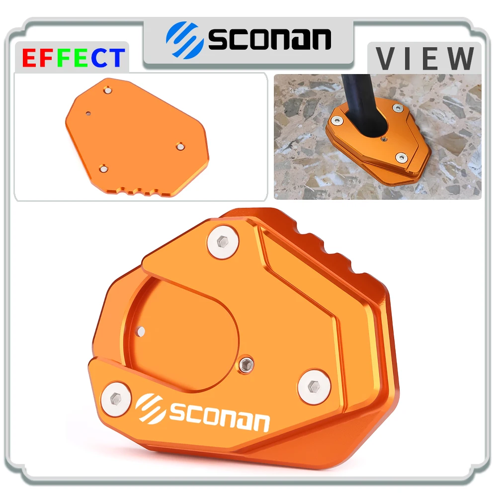 2023 Motorcycle Accessories For DUKE RC 125 200 250 390 401 2021 2022 2023 Kickstand Side Support Stand Enlarger Extension Pad