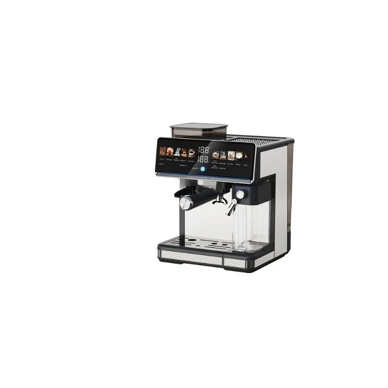 

Italian semi-automatic grinding milk foam hot and cold double extraction 3 in 1 multi-function coffee machine