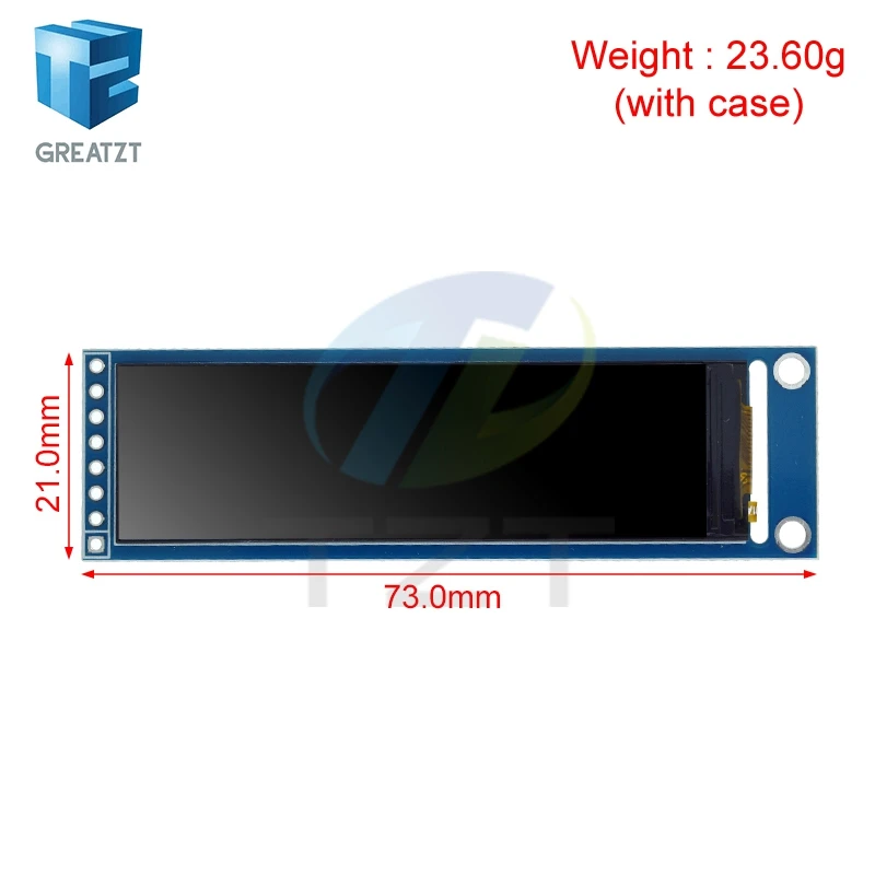 GREATZT 2.25 inch TFT LCD ST7789 small screen 76*284 module LCD full view SPI color screen