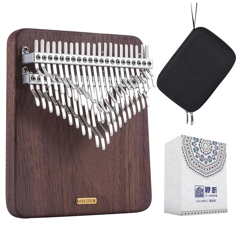 

Professional Diatonic Scale Kalimba 42 Keys Black Walnut Thumb Piano Musical Keyboard Portable Kalimba Musical Instruments Gifts