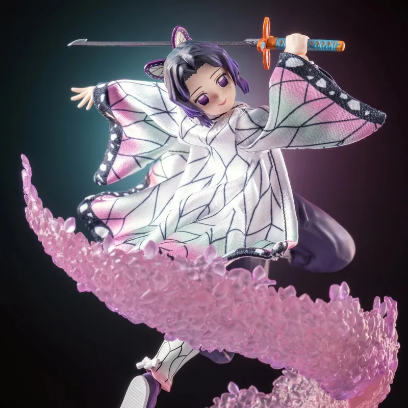 【No Figure】Demon Slayer Shf Buzzmod 1/6 Scale  Figure Shinobu Kochou Handmade Cloak Accessory For 12inch Action Figure Model
