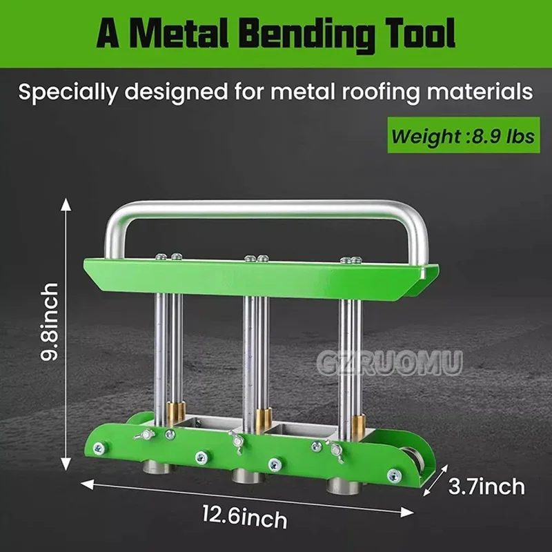 Edge Roller Bender 0 To 90 Degree Steel Aluminum Copper Plate Edge Rolling Bending Tool With 8 Inch Shears For Metal Roofing