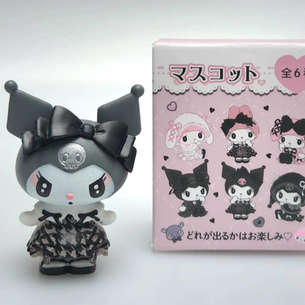 Sanrio 4cm Mini Kuromi My Melody caja ciega figuras de personajes de dibujos animados muñecas bolsa sorpresa lindo modelo colección juguete regalo de Navidad