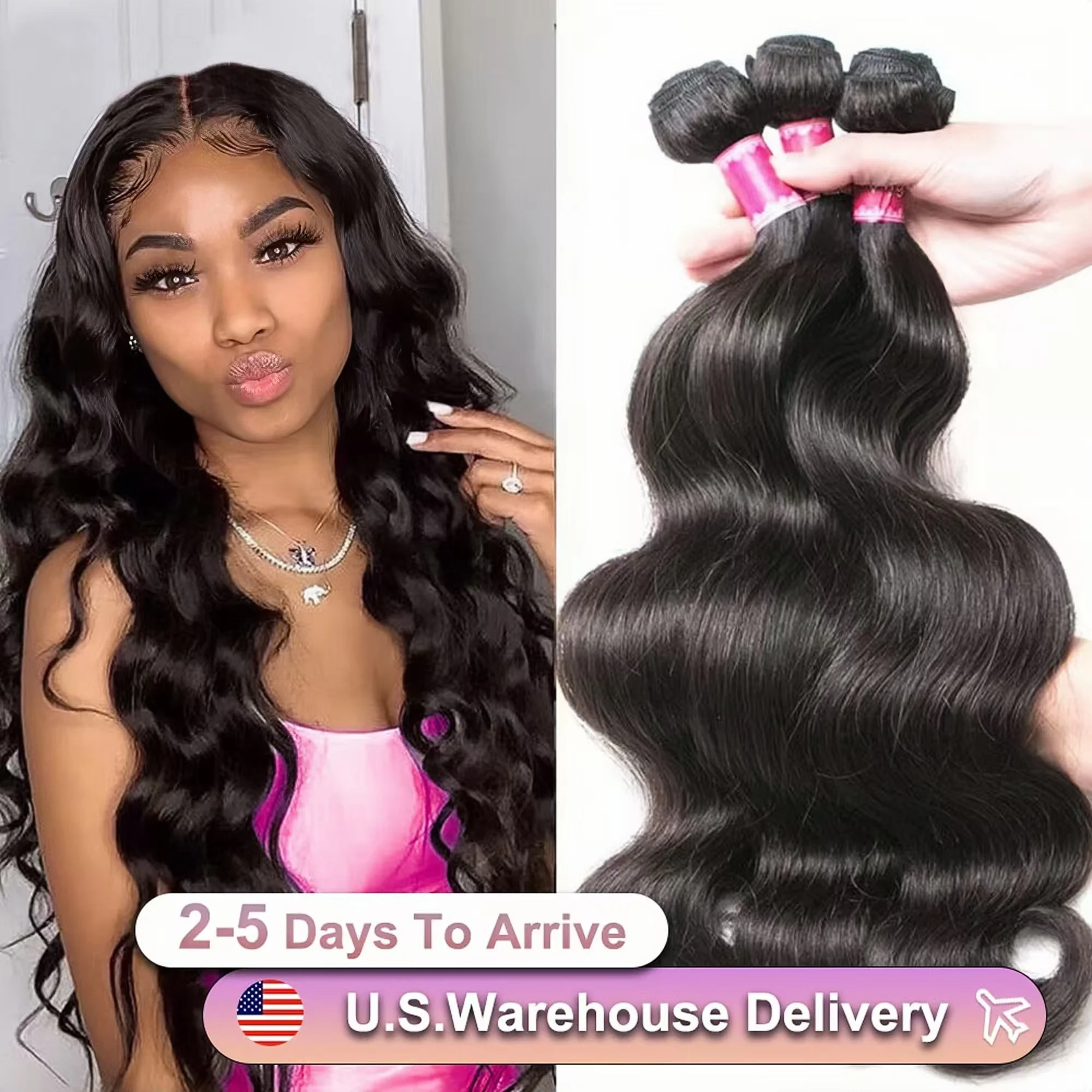 Body Wave Bundles Brazilian Hair Weave Bundle 26 Inch " 1 3 4 Bundles Virgin Remy Human Hair Bundles Raw Hair Extensions Tissage