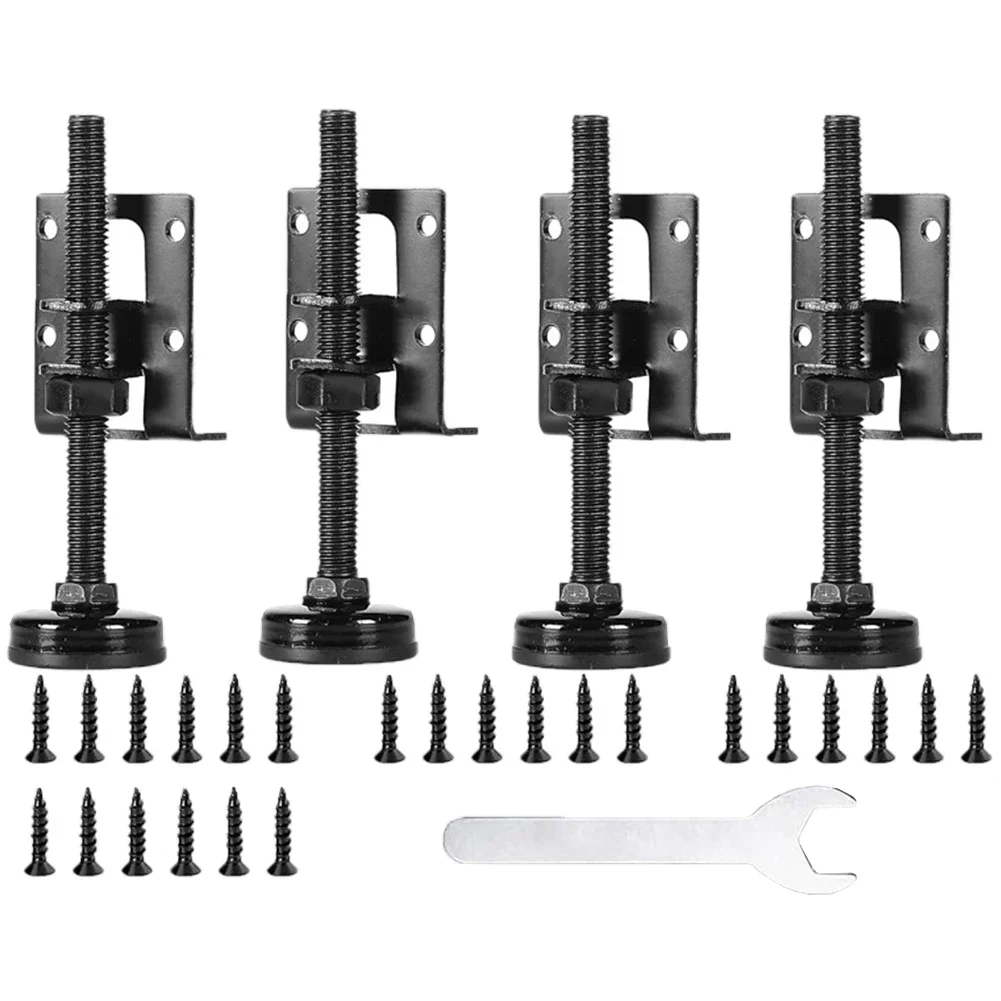 4pcs Furniture Adjustable Levelling Feet Furniture Legs Height Adjusters Furniture Levelling Feet Cabinet Table Support Hardware image 6
