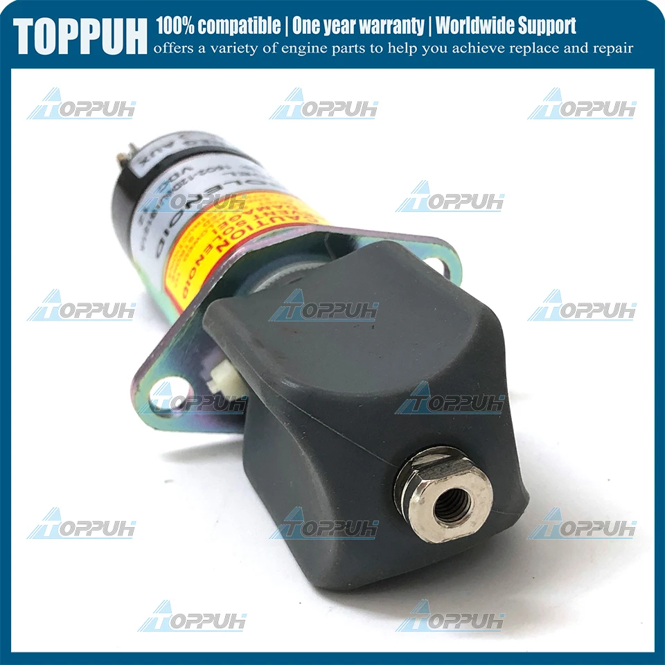 12V 1502-12D6U1B1S1A New Fuel Stop Solenoid 1502 Series For WOODWARD 307-2546 2 Terminal