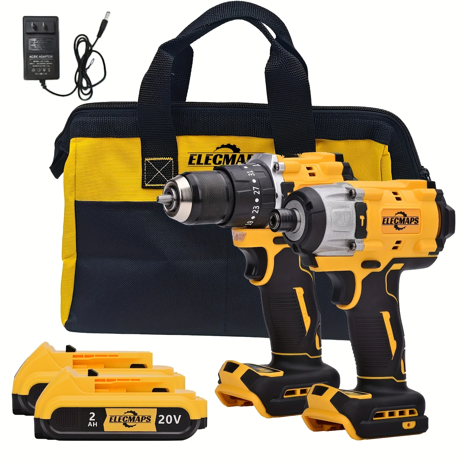 

Brushless Impact Driver & Hammer Drill Combo Kit For Dewalt 20V Batteries - Cordless Lithium-Ion Tool Set With High-Capacity Batteries, Ergonomic Grip & Compact Case For Auto Repair, Home Improvement
