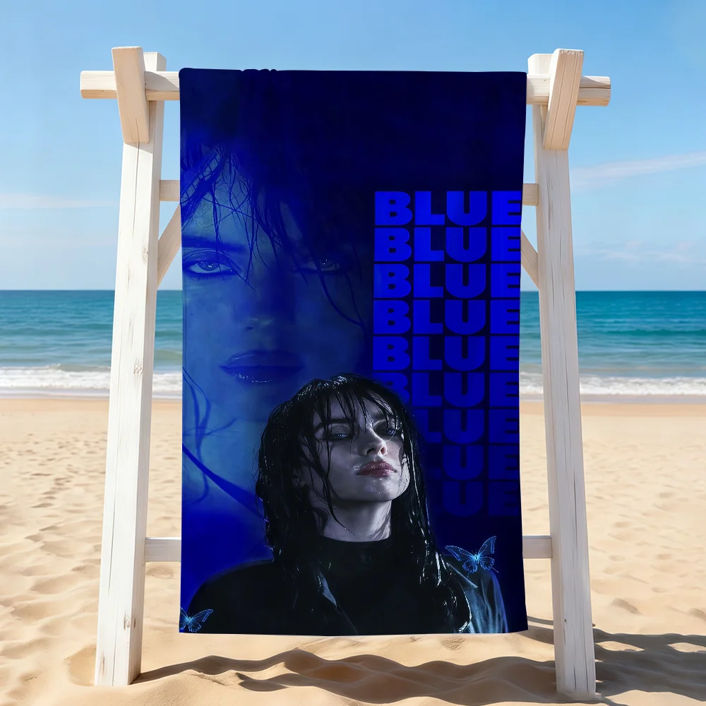 American singer B-Billie E-Eilish Towel Drying Bath Towel Applicable To Light Swimming Camping Yoga Beach Out