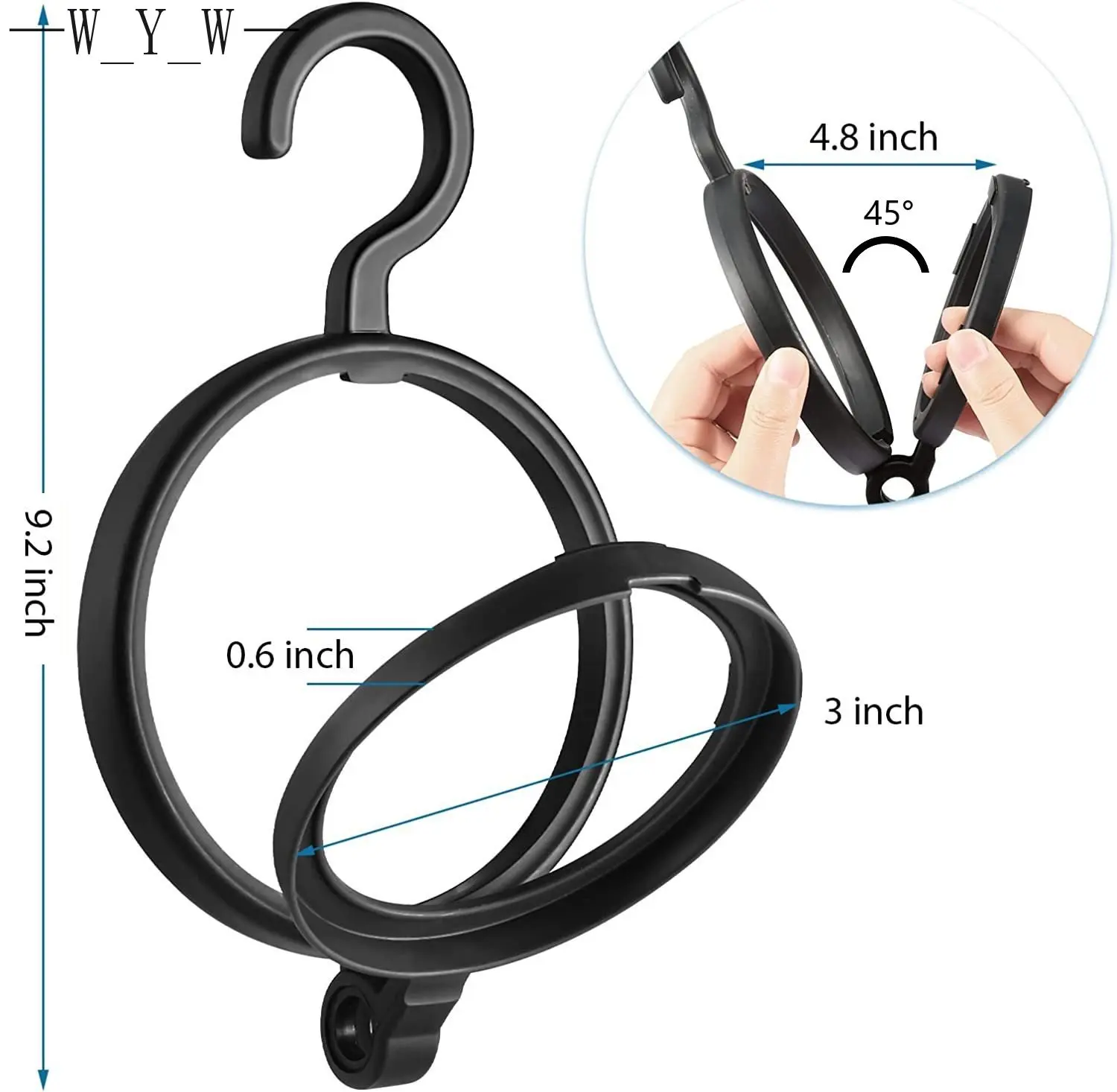 1Pcs Wholesale Hanging Wig Stand For Wigs Display Styling Portable Wig Hanger Hair Dryer Durable Wig Hanging Stand Display Tool