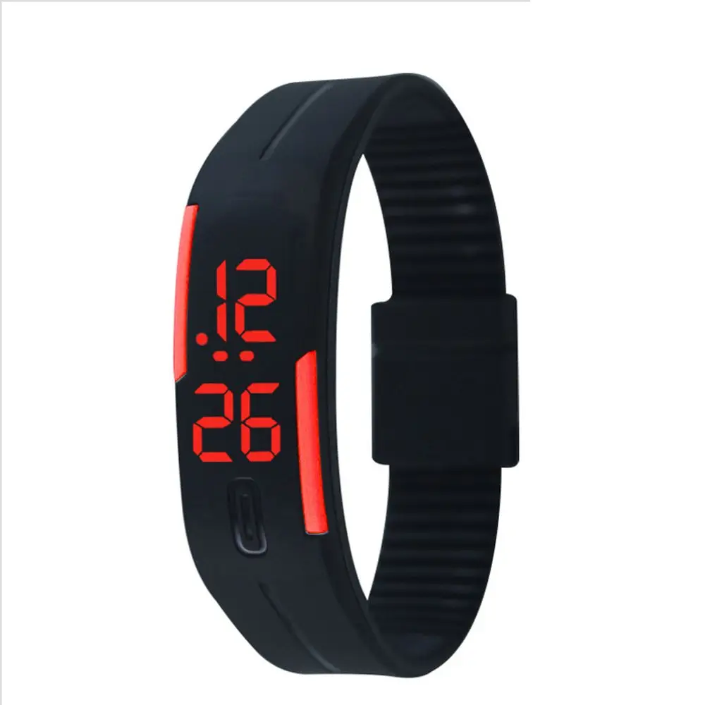 

Candy Color Bracelet Outdoor Wristband Kids LED Touch Wrist Watch Sports Wristwatches Touch Digital Watch Electronic Watch