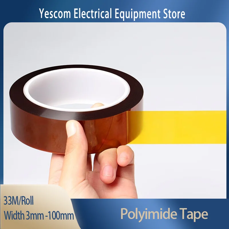 

Polyimide BGA Tape 3mm-100mm Width High Temp Electrical Insulation Adhesive for 3D Printing Board Protection Masking Tape