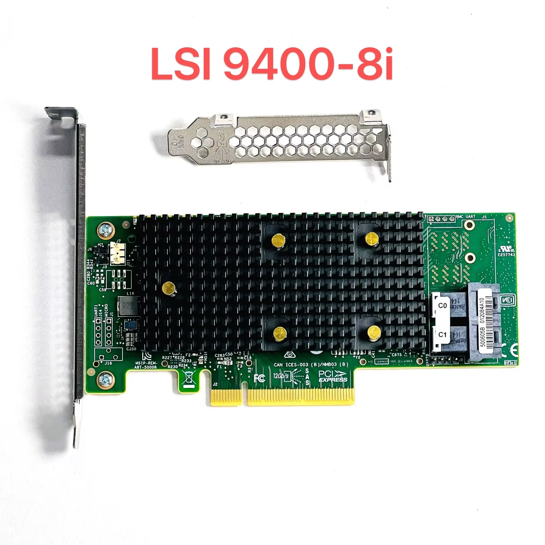 LSI 9400-16i 9400-8i HBA 12 Gbps PCIe 16 Port IT Mode JBOD +4*SFF-8643 SAS Cable