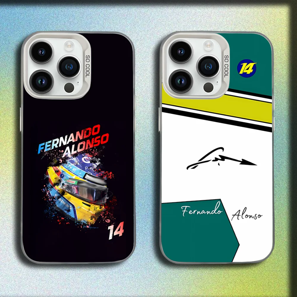 

14 F-Fernando Alonso Phone Case For iPhone 16,15,14,13,12,11,Mini,Pro,SE,MAX White Matte Shockproof Cover