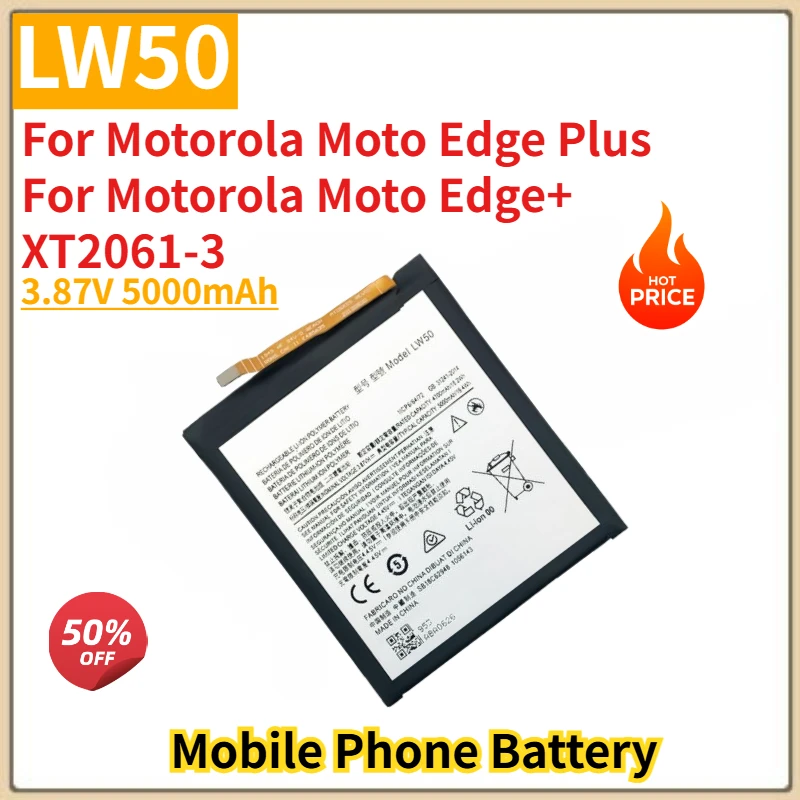 

LW50 High Quality Phone Battery 3.87V 5000mAh For Motorola Moto Edge Plus Edge+ XT2061-3 Brand New Replacement Battery