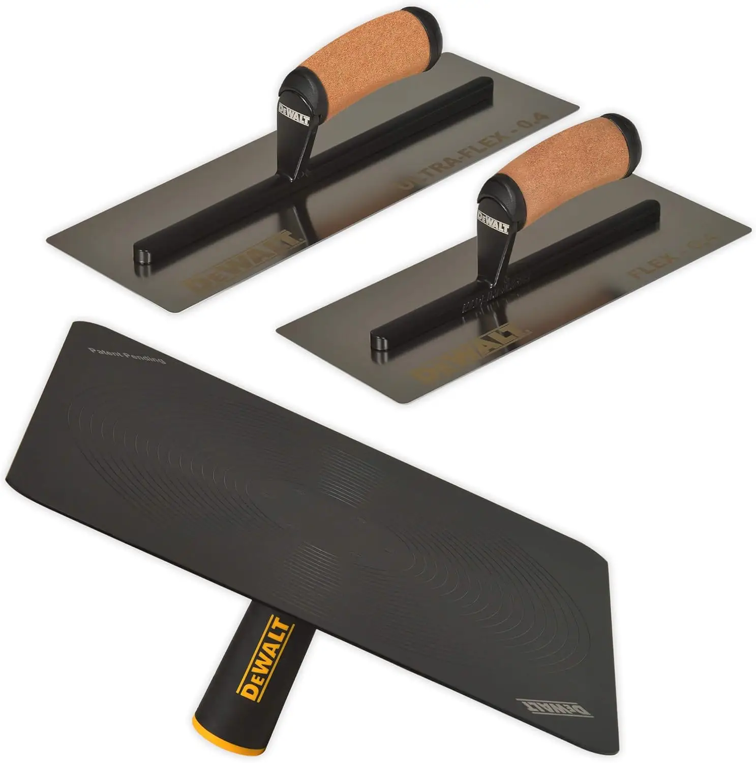 

Drywall Trowel & Hawk Set | ULTRAFLEX 12/14" 0.4MM Blades + Mud Hawk | DXTT-3-462